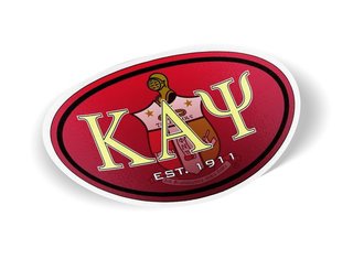 Kappa Alpha Psi Color Oval Decal