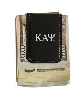 Kappa Alpha Psi Greek Letter Leatherette Money Clip