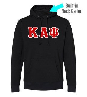 Kappa Alpha Psi Lettered Gaiter Fleece Hooded Sweatshirt