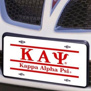 Kappa Alpha Psi Lettered Lines License Cover