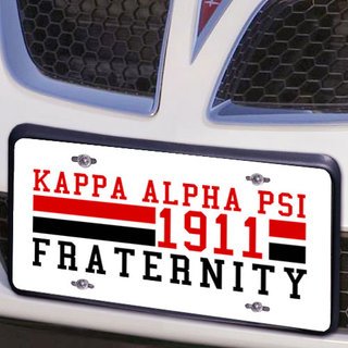 Kappa Alpha Psi Year License Plate Cover