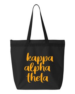 Kappa Alpha Theta Script Tote Bag
