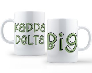 Kappa Delta Bubble Big Sister Mug