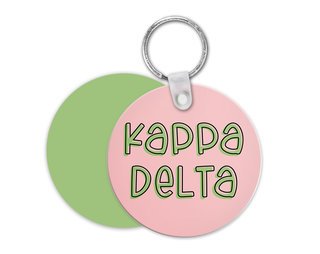 Kappa Delta Bubble Keychain