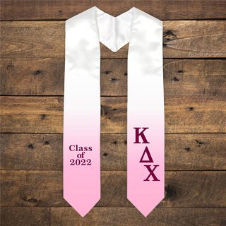Kappa Delta Chi Extra Fancy Classic Greek Graduation Stole