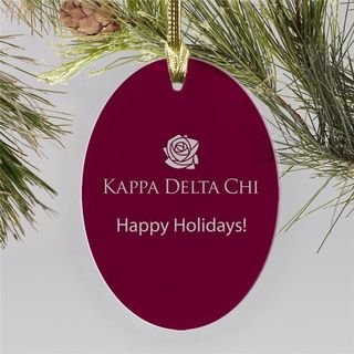 Kappa Delta Chi Holiday Color Mascot Christmas Ornament
