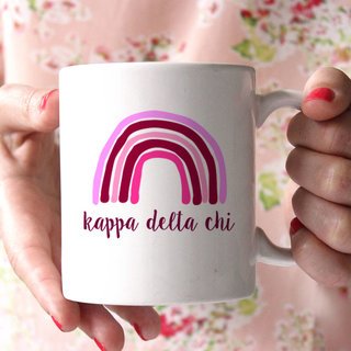Kappa Delta Chi Rainbow Coffee Mug