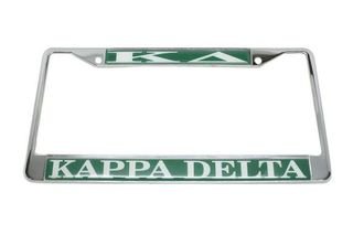 Kappa Delta Chrome License Plate Frames