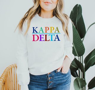 Kappa Delta Colors Upon Colors Crewneck