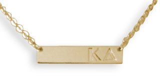 Kappa Delta Cross Bar Necklace