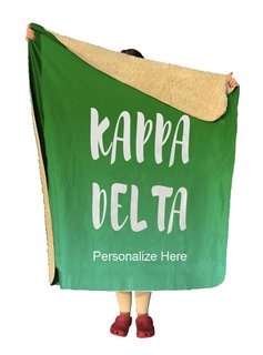 Kappa Delta Gradient Sherpa Lap Blanket