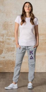 Kappa Delta Lettered Joggers (3" Letters)