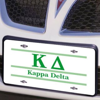 Kappa Delta Lettered Lines License Cover