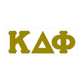 Kappa Delta Phi Big Greek Letter Window Sticker Decal