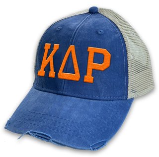 Kappa Delta Rho Distressed Trucker Hat