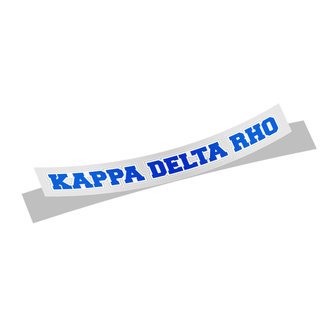 Kappa Delta Rho Long Window Sticker