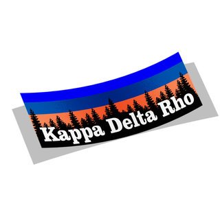 Kappa Delta Rho Mountain Decal Sticker