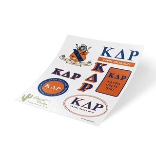 Kappa Delta Rho Traditional Sticker Sheet