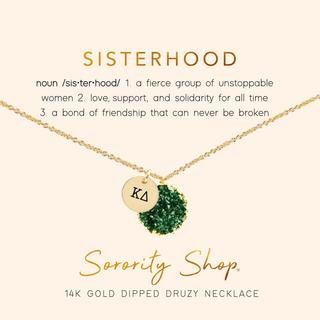 Kappa Delta Sisterhood Druzy Necklace