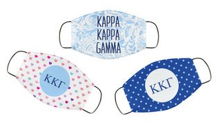 Kappa Kappa Gamma Face Mask Trio Set