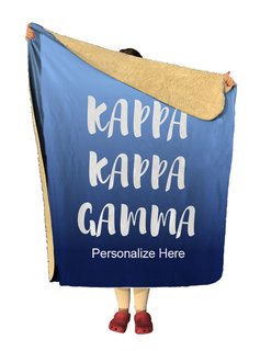 Kappa Kappa Gamma Gradient Sherpa Lap Blanket