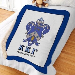 Personalized Kappa Kappa Gamma Sorority Blanket