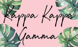 Kappa Kappa Gamma Tropical Flag