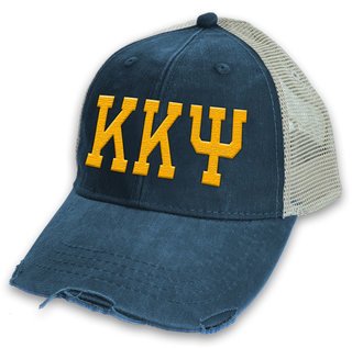 Kappa Kappa Psi Distressed Trucker Hat