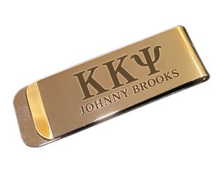 Kappa Kappa Psi Stainless Steel Money Clip - Engraved