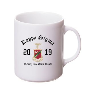 Kappa Sigma Crest & Year Ceramic Mug