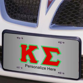 Kappa Sigma Lettered License Cover