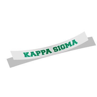 Kappa Sigma Long Window Sticker