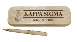 Kappa Sigma Maple Wood Pen Set