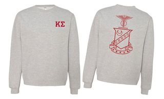 Kappa Sigma World Famous Crest - Shield Printed Crewneck Sweatshirt
