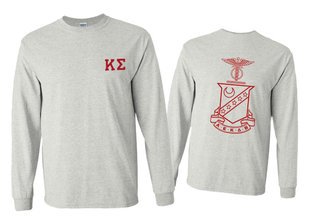 Kappa Sigma World Famous Crest - Shield Long Sleeve T-Shirt- $24.95!