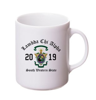 Lambda Chi Alpha Crest & Year Ceramic Mug