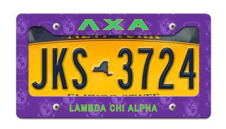 Lambda Chi Alpha License Plate Frame
