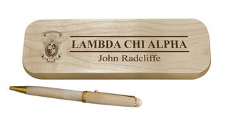 Lambda Chi Alpha Maple Wood Pen Set