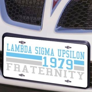 Lambda Sigma Upsilon Year License Plate Cover