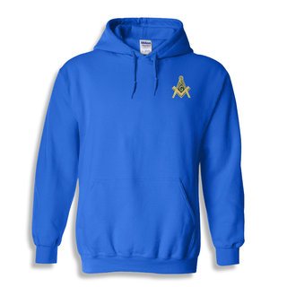 DISCOUNT-Mason / Freemason Crest - Shield Emblem Hooded Sweatshirt