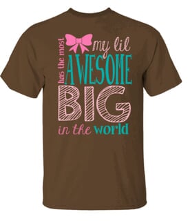 Little Sorority Gifts Greek Gear My Lil Has The Most Awesome Tee