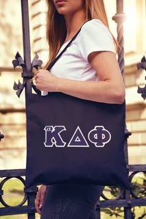 DISCOUNT alpha Kappa Delta Phi Lettered Tote Bag