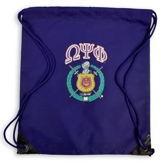 Omega Psi Phi Crest - Shield Cinch Sack