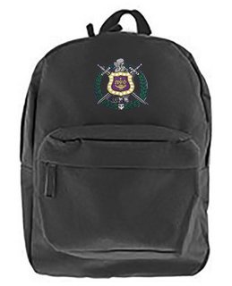 DISCOUNT-Omega Psi Phi Crest - Shield Recycled Backpack
