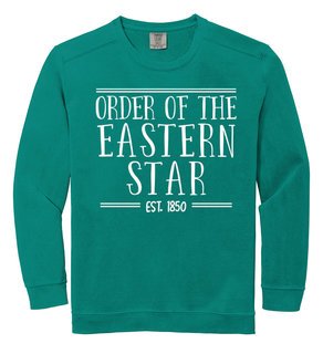 Order Of Eastern Star Comfort Colors Custom Crewneck Sweatshirt