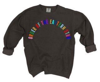 Order Of Eastern Star Comfort Colors Rainbow Arch Crew