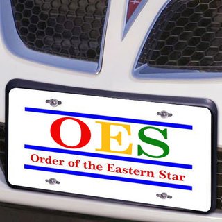 Order of the Eastern Star Large 4" Reflective Decal Sticker 