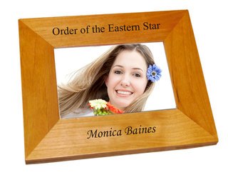 Order Of Eastern Star Wood Picture Frame