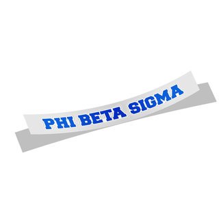 Phi Beta Sigma Long Window Sticker