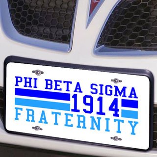 Phi Beta Sigma Year License Plate Cover